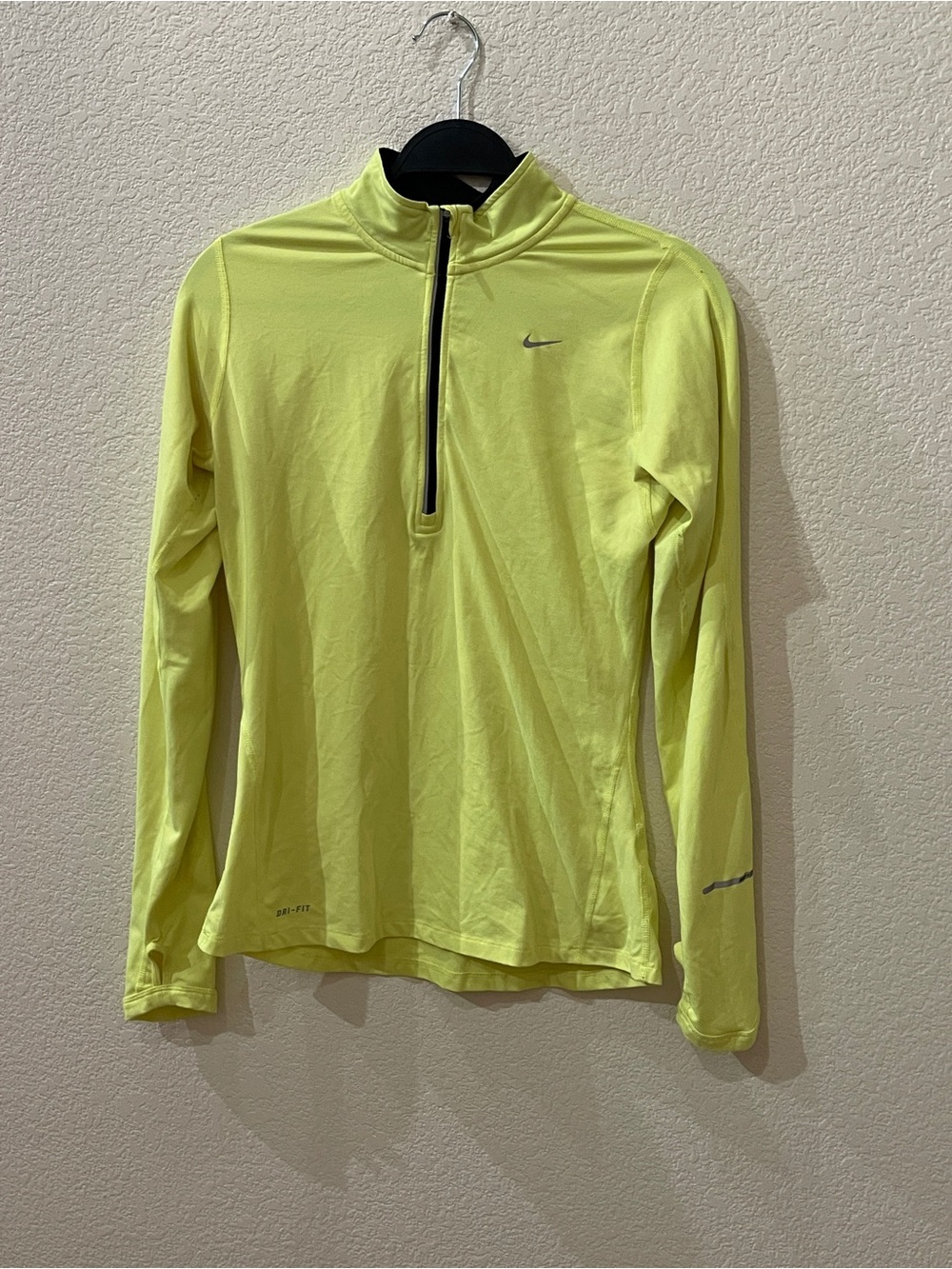 Nike Dri-FIT Neon Yellow Running Top